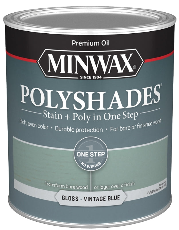STAIN WOOD GLOSS VTGE BLUE 1QT