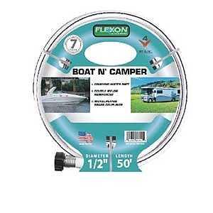 Flexon FAD1225 Garden Hose, 1/2 in, 25 ft L, Vinyl