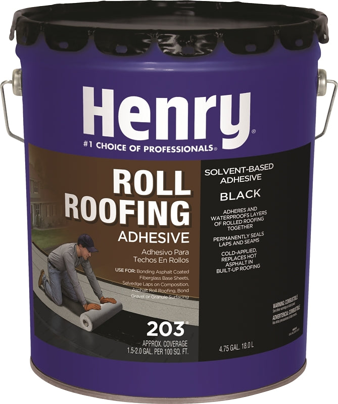 Henry HE203071 Roof and Lap Adhesive, Liquid, 5 gal