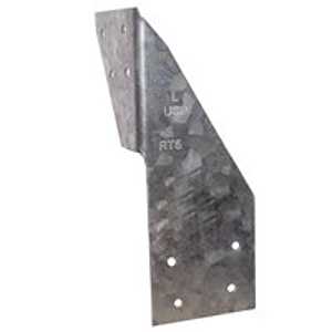 MiTek RT5 Double Hurricane Tie, 1-7/8 in W, 1-15/16 in D, 5-1/4 in H, Steel, G30 Galvanized