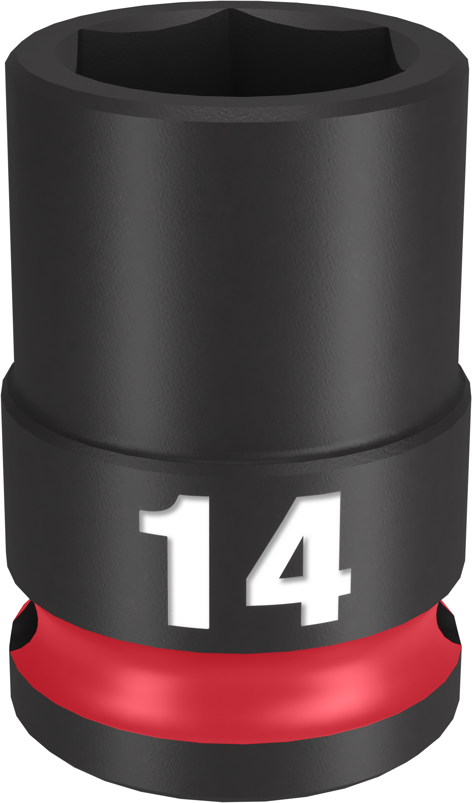 Milwaukee SHOCKWAVE Impact Duty Series 49-66-6138 Shallow Impact Socket, 14 mm Socket, 3/8 in Drive, Square Drive