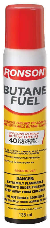 Ronson 99144 Lighter Fuel, Gas, Clear, 2.75 oz