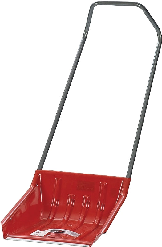 GARANT NPSS18U Sleigh Shovel, 19-1/2 in W Blade, 19-1/4 in L Blade, Polyethylene Blade, Steel Handle, 57-1/2 in OAL