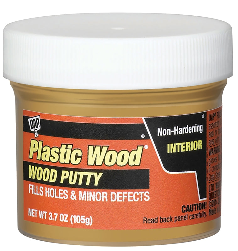 Plastic Wood 7079821247 Wood Putty, Solid, Mild, Pleasant, Light Oak, 3.7 oz Tub