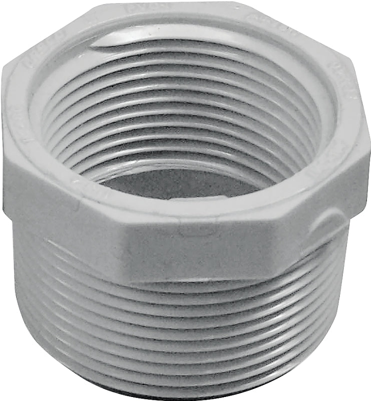 Xirtec 140 435709 Reducing Bushing, 1-1/2 x 1-1/4 in, MPT x FPT, White, SCH 40 Schedule, 150 psi Pressure