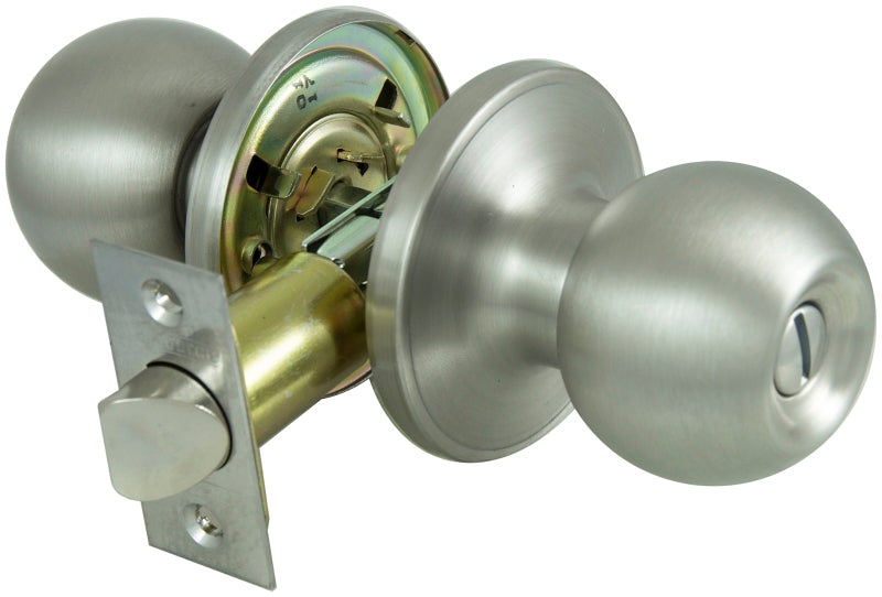 KNOB PRIVACY T3 6-WAY LATCH SS