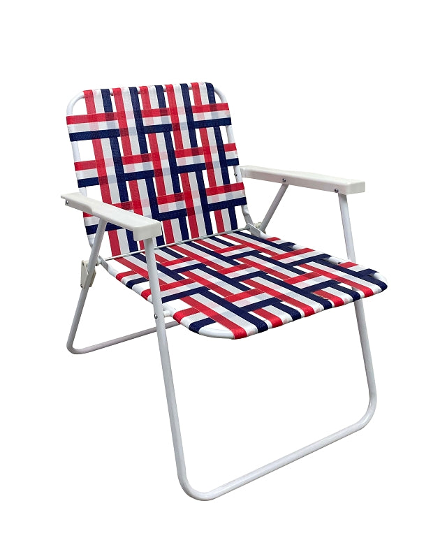 Seasonal Trends AC4007-RED Folding Web Chair, 30.71 in W, 23.62 in D, 22.83 in H, 250 lbs Capacity, Steel Frame