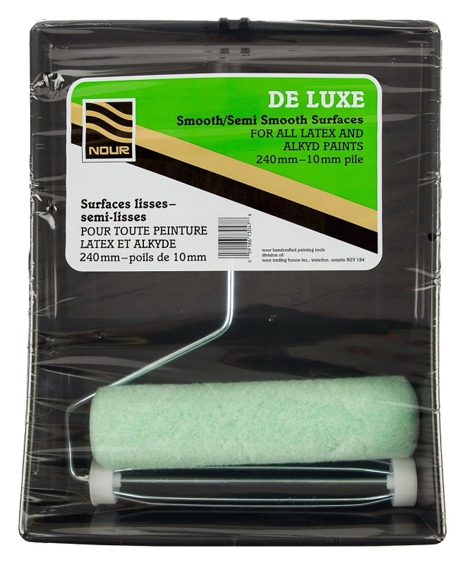 NOUR Z SP9C310 Paint Roller Kit, Deluxe, Plastic/Polyester, 3-Piece