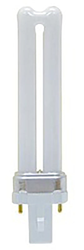 GE 13576 CFL Bulb, 7 W, T4 Lamp, G23 Lamp Base, 400 Lumens, 2700 K Color Temp, Soft White Light