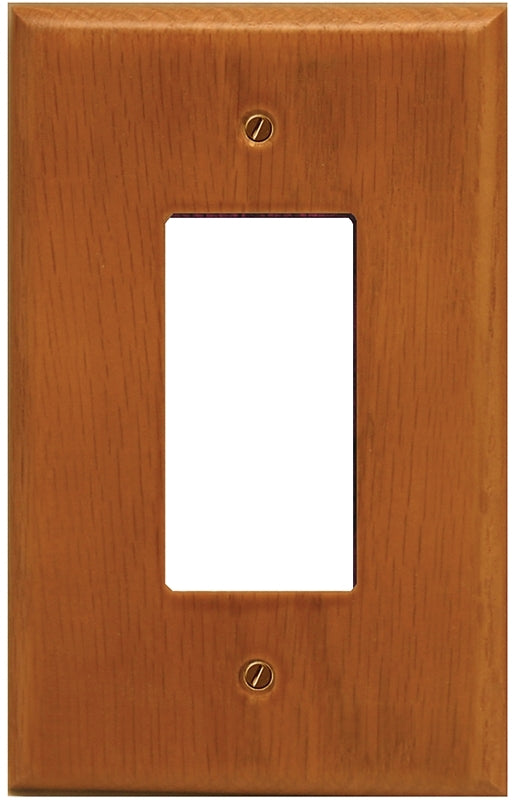 4-430R HONEY OAK WALLPLATE 1-G