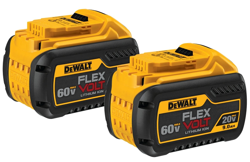 DeWALT DCB609-2 Rechargeable Battery Pack, 20/60 V Battery, 9 Ah