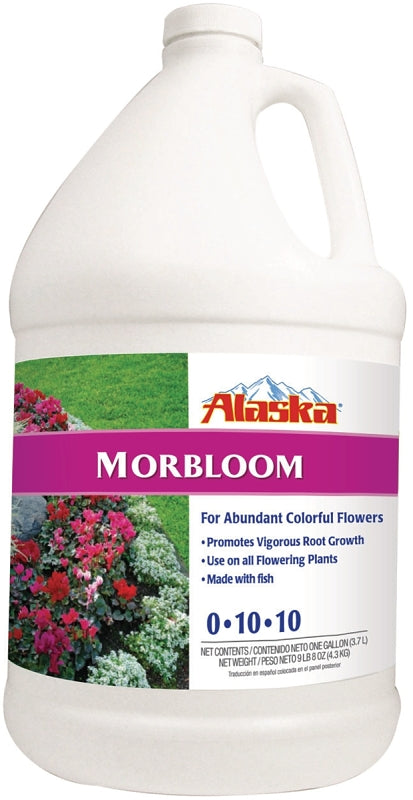 Alaska 100099252 Morbloom Fertilizer, 1 gal Bottle, Liquid, 0-10-10 N-P-K Ratio