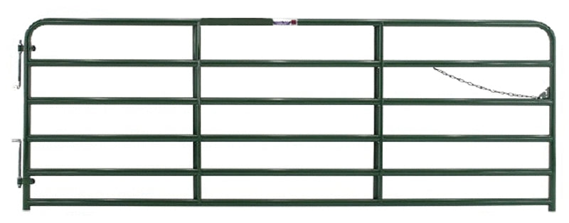 Tarter 2RG6 Bull Gate, 6 ft W Gate, 52 in H Gate, Steel Frame, Red