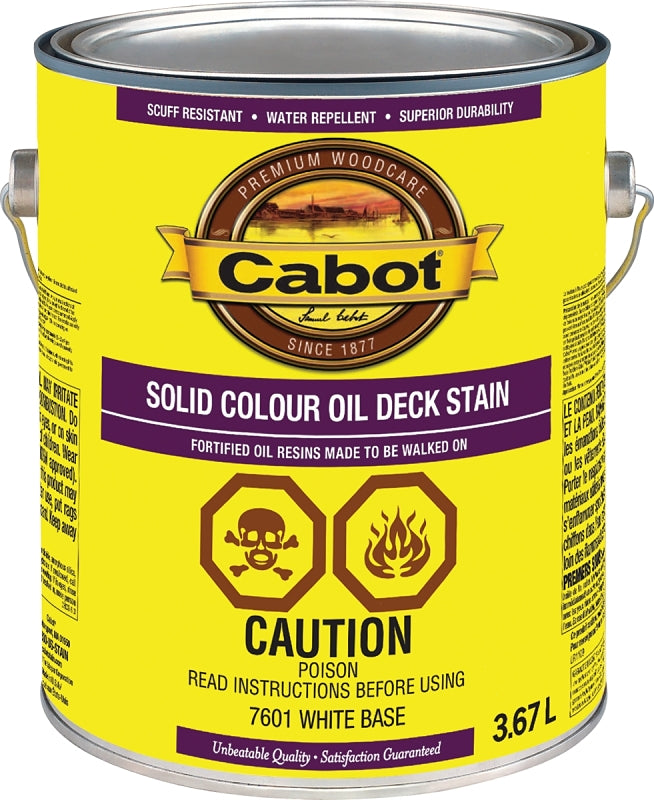 Cabot 7600 Series 7601C Deck Stain, White