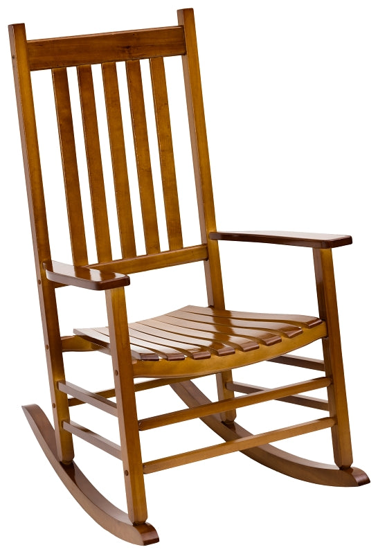 Seasonal Trends KN Series KN-28N Porch Rocker, 69 in OAW, 86 in OAD, 116 in OAH, Hardwood, Natural