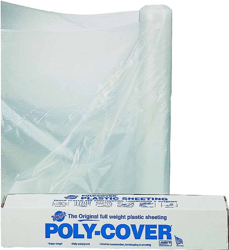 Orgill Poly 4X40-C Poly Film, 100 ft L, 40 ft W, Clear