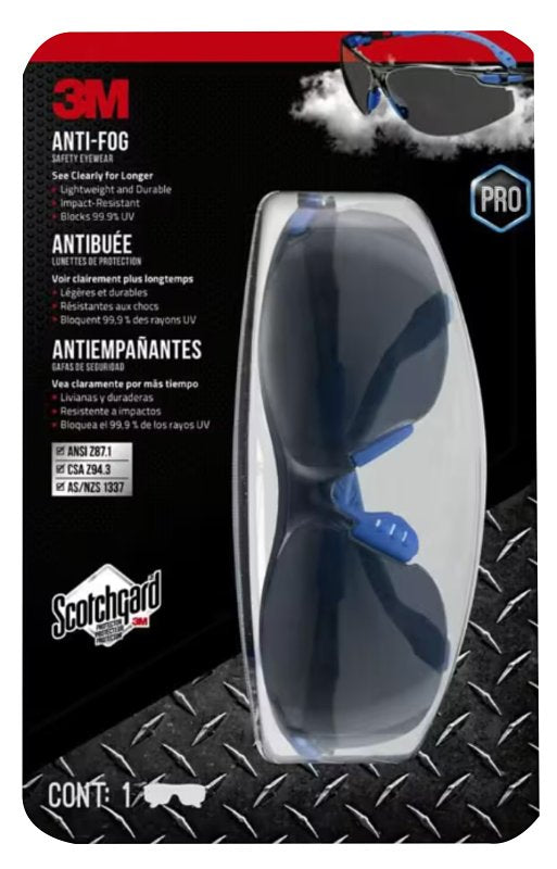 GOOGLE A-FOG GRY LENS BLK/BLUE