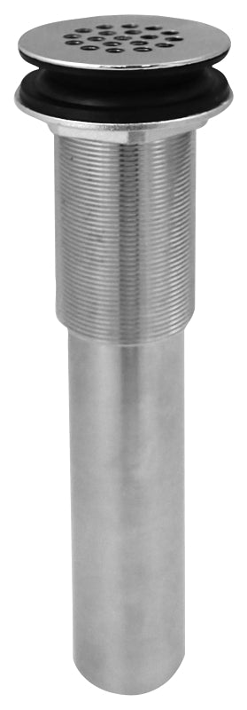 Stylewise K820-74 Open Grid Sink Drain, 1-1/4 in Connection, Brass, Chrome