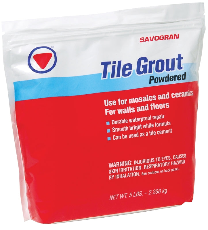 Savogran 12842 Powdered Tile Grout, Powder, Off-White, 5 lb