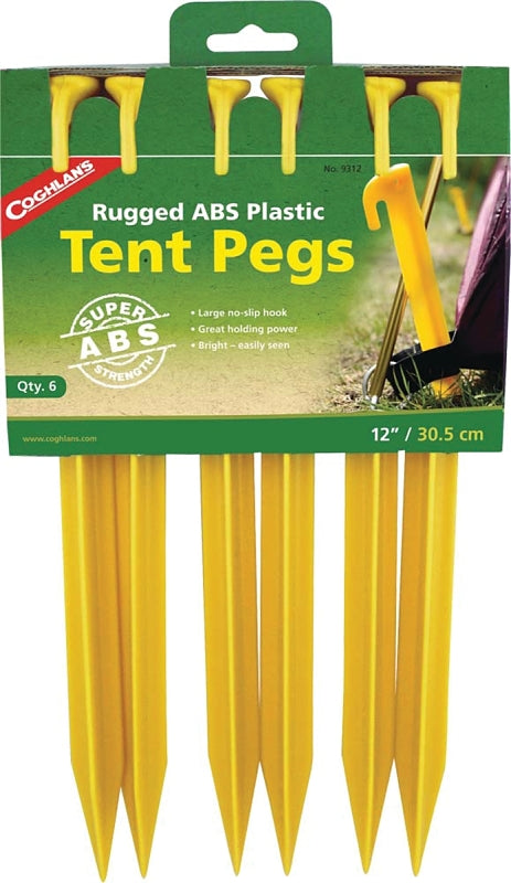 9309 TENT PEGS 9IN ABS 6PK