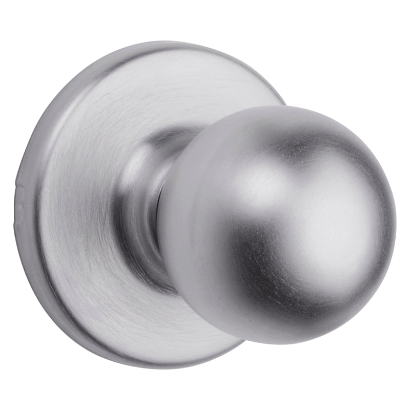 Kwikset 200P 26DCPRCLRCS Passage Door Lockset, Knob Handle, Zinc, Satin Chrome, 2-3/8 to 2-3/4 in Backset