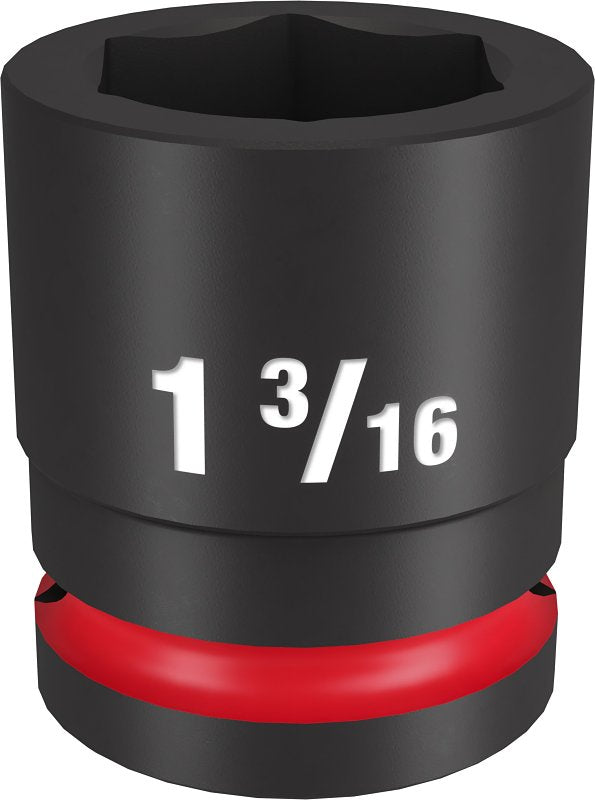 Milwaukee SHOCKWAVE Impact Duty Series 49-66-6310 Shallow Impact Socket, 1-3/16 in Socket, 3/4 in Drive, Square Drive