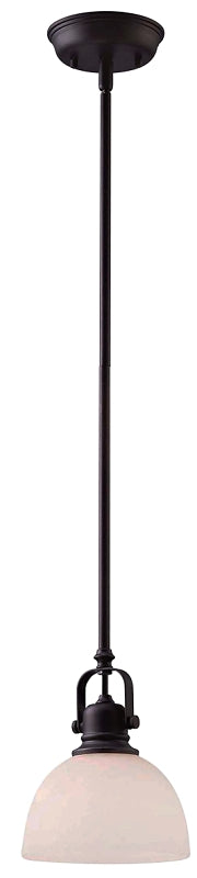 Canarm Rowan Series IPL177B01ORB Rod Pendant, 1-Lamp, Metal Fixture, Oil-Rubbed Bronze Fixture
