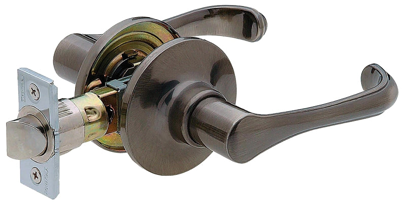 Taymor Professional Series 34-FV9834 Passage Door Lockset, Lever Handle, Antique Nickel, 2-3/8 to 2-3/4 in Backset