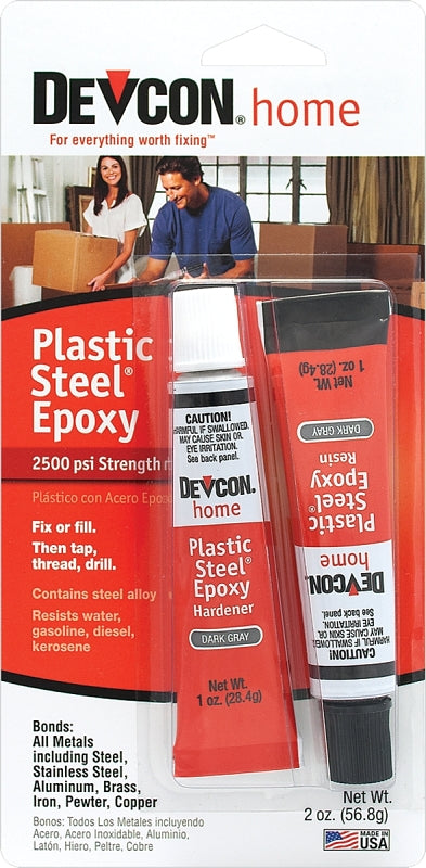 Devcon 52345 General-Purpose Epoxy, Liquid, Black, 1 oz Tube