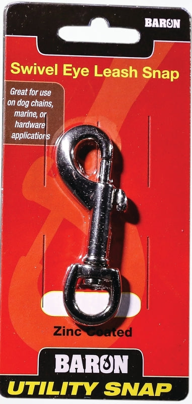 BARON C-5025-1/2 Leash Snap, Zinc, Nickel