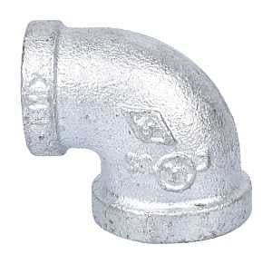 ProSource 510-132HN Reducing Pipe Elbow, 1/2 x 3/8 in, FIPT, 90 deg Angle, Iron, 300 psi Pressure