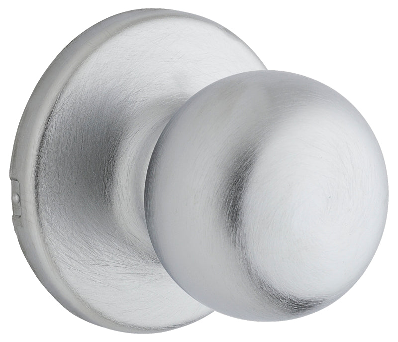 Weiser Fairfax Series GAC101 F26D B 6LS Passage Door Knob, 1-15/16 in Dia Knob, Satin Chrome