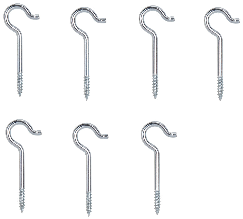 ProSource LR-307-PS Ceiling Hook, 10 lb Working Load, Steel, Silver, Zinc