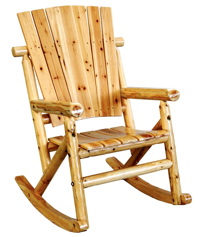 Duraflame TX 95100 Aspen Single Rocking Chair, 29-1/2 in OAW, 44-1/2 in OAD, 35.43 in OAH, Wood