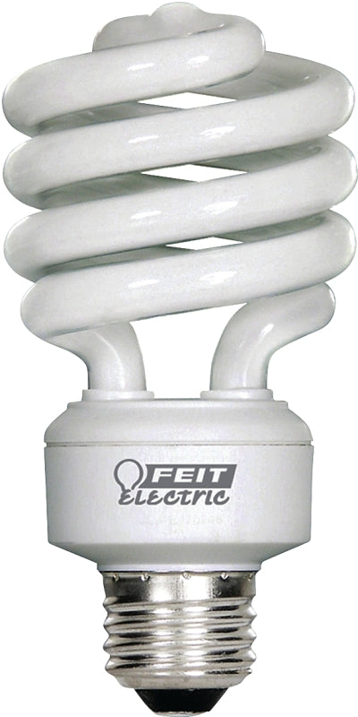 Feit Electric ESL23TM/12/CAN Compact Fluorescent Bulb, 23 W, Spiral Lamp, Medium E26 Lamp Base, 1600 Lumens