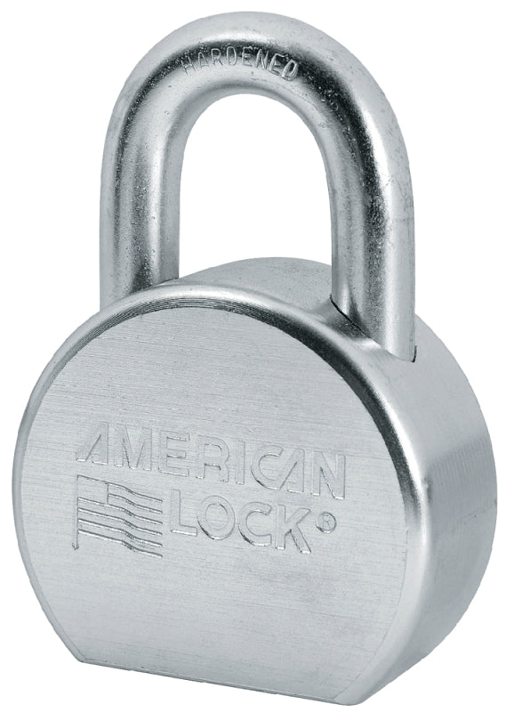 American Lock A702KA#35852 Padlock, Keyed Alike Key, 7/16 in Dia Shackle, 1-1/16 in H Shackle, Boron Steel Shackle, Zinc