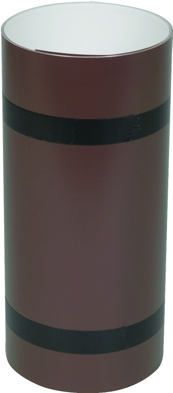 Amerimax 69410 Trim Coil, 10 ft L, 10 in W, 0.018 Gauge, Aluminum, Brown/White