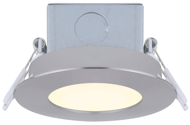 Canarm DL-3-6RR-BN-C Downlight, 120 V, 1-Lamp, LED Lamp, Brushed Nickel
