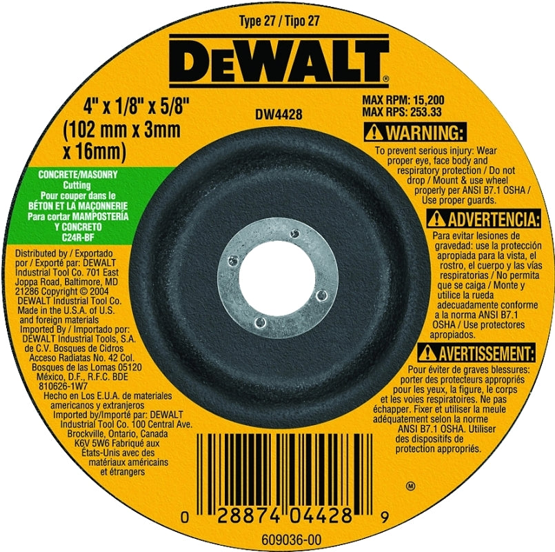 DW4428 WHEEL MASONRY 4INX1/8IN