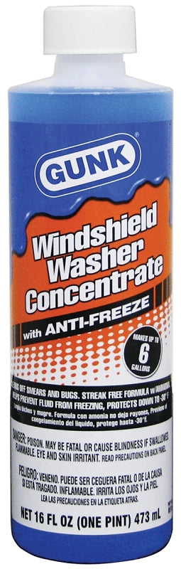 Gunk M516 Windshield Washer Fluid, 16 fl-oz, Bottle
