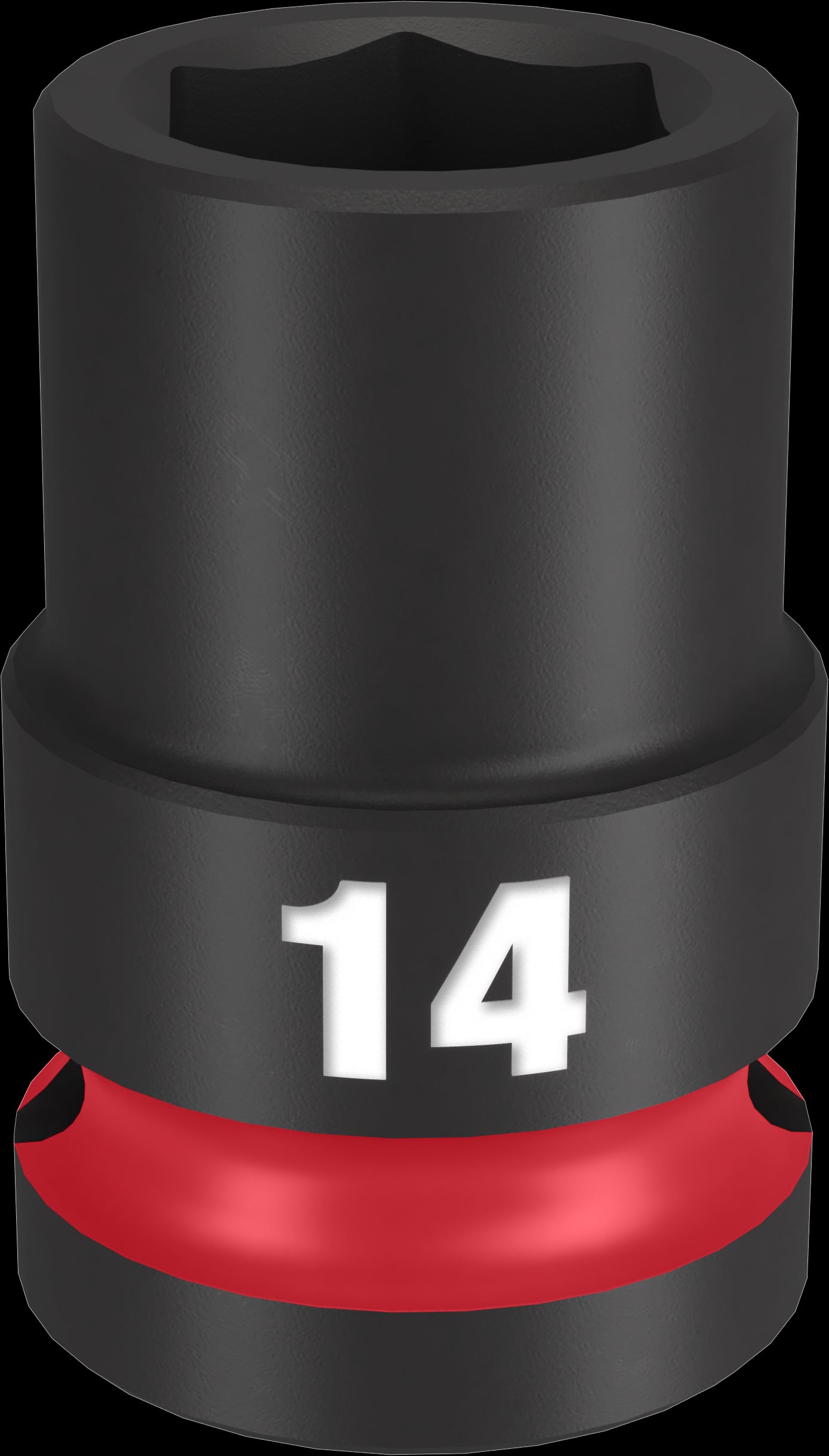 Milwaukee SHOCKWAVE Impact Duty Series 49-66-6246 Shallow Impact Socket, 14 mm Socket, 1/2 in Drive, Square Drive