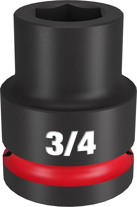 Milwaukee SHOCKWAVE Impact Duty Series 49-66-6303 Shallow Impact Socket, 3/4 in Socket, 3/4 in Drive, Square Drive