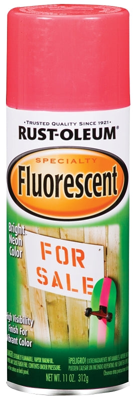 Specialty 342569 Fluorescent Spray Paint, Flat/Matte, Fluorescent Pink, 11 oz, Can