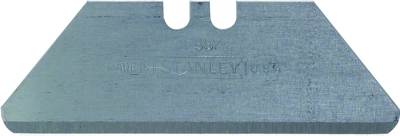 Stanley 11-987 Utility Blade, 2-13/64 in L, Carbon Steel, 2-Point