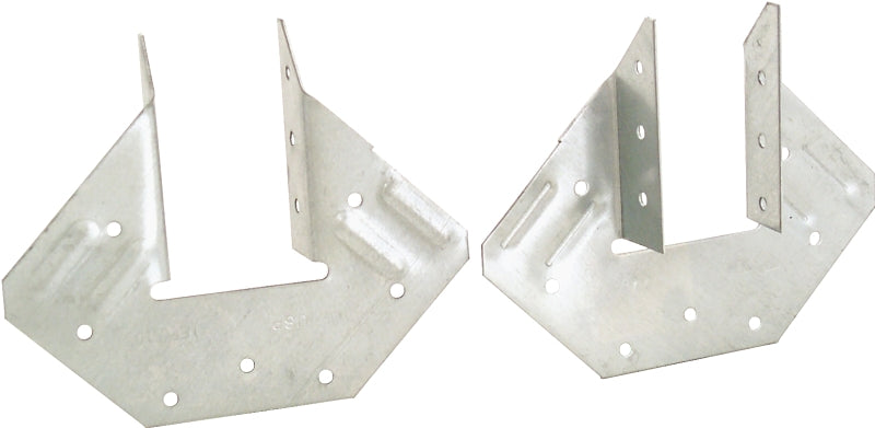 MiTek HCPRS Hurricane Tie, 5-1/4 in W, 4-1/4 in D, Steel, G90 Galvanized