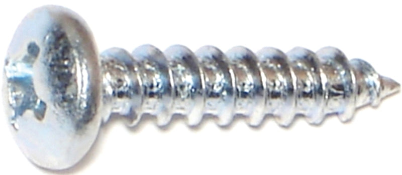 Midwest Fastener 03257 Screw, #12 Thread, Coarse Thread, Pan Head, Phillips Drive, Diamond, Self-Tapping Point, Steel