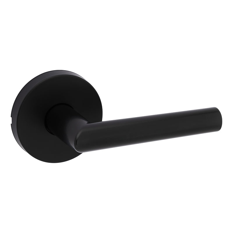 Weiser Milan Series 9GLA1010-126 Passage Door Lever, Levers Lock, Matte Black, Residential, Universal Hand, 2 Grade