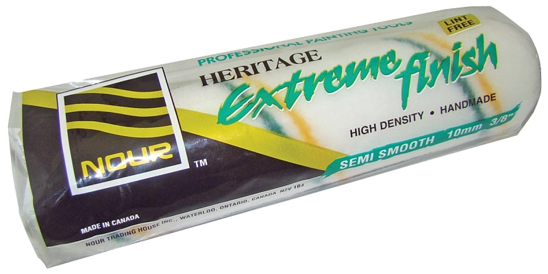 NOUR HERITAGE Z 9HE10 Roller Cover Refill, 10 mm Thick Nap, 240 mm L, Woven Fabric Cover