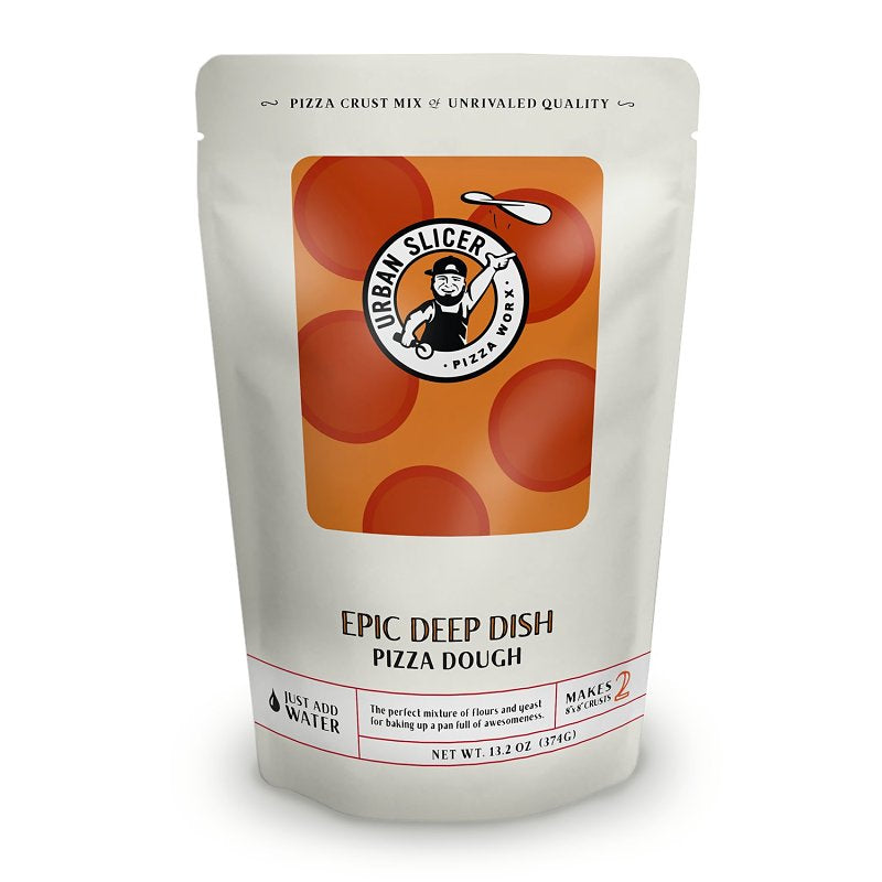 Urban Slicer Pizza Worx DDDPIZZADOUGH Detroit Deep Dish Pizza Dough, 13.2 oz, Pack