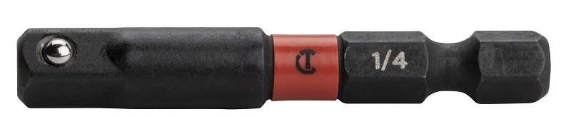 Crescent APEX Vortex CAVAD216 Impact Socket Adapter, 1/4 in Drive, Square Drive, 1-7/8 in L, Chrome Molybdenum Alloy